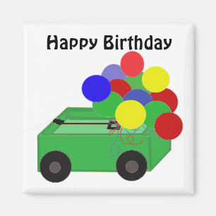 Imán Vagón de Cumpleaños Feliz