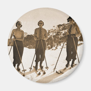 Imán Vagos de esquí 1942 del esquí ' de las mujeres