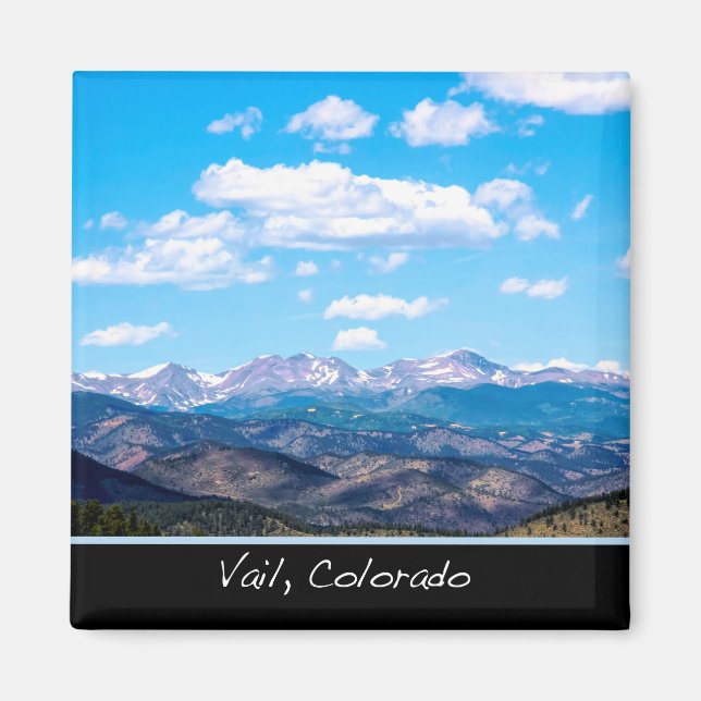 Imán Vail Colorado Mountains Magnet (Frente)