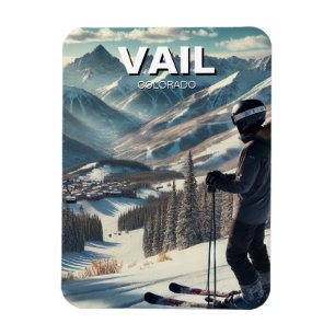 Imán Vail Colorado Ski Snowboard