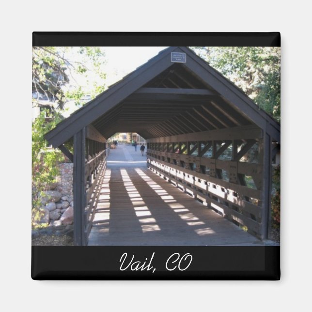 Imán Vail de puente cubierto, CO (Frente)