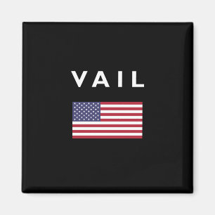 Imán Vail USA Bandera Americana Color oscuro