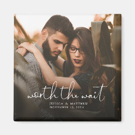 Imán Vale la pena el guión fotográfico Boda de espera S