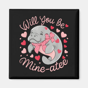 Imán Valentín Manatí Animalito Adorable Corazones ¿Quie