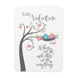 Imán Valentine Bird Nest cuando nos tengamos