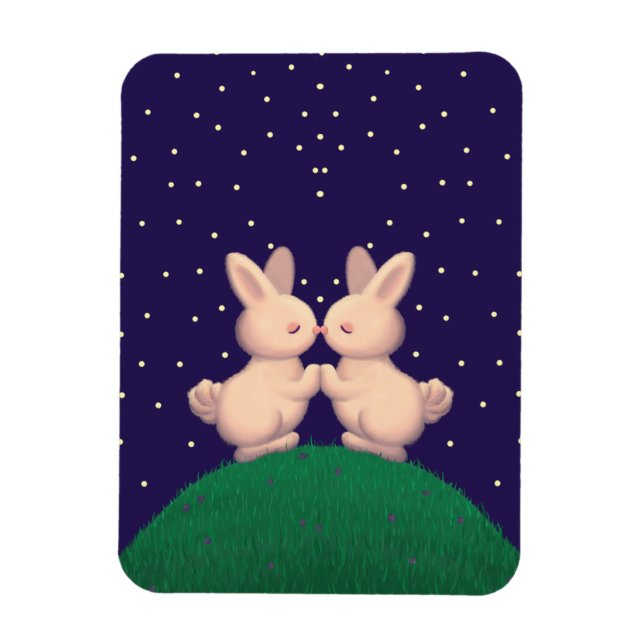 Imán Valentine Bunnies (Vertical)