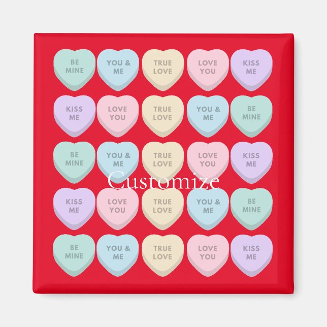 Imán Valentine Candy Hearts Thunder_Cove (Frente)