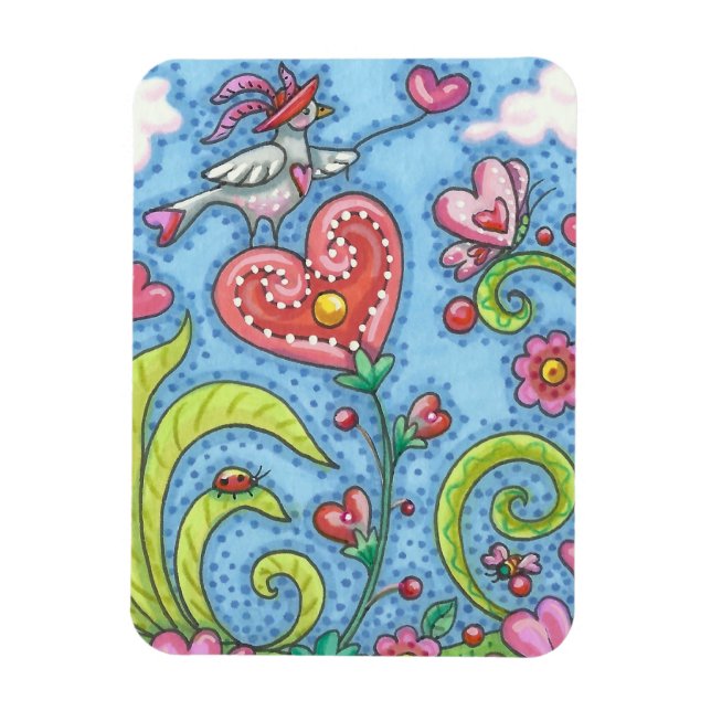 Imán VALENTINE GARDEN WHIMSICAL MAGNET *Personalizar (Vertical)