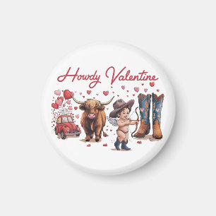 Imán Valentine Gift   Howdy Valentine