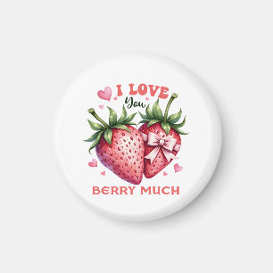 Imán Valentine Gift Te Amo Berry Mucho