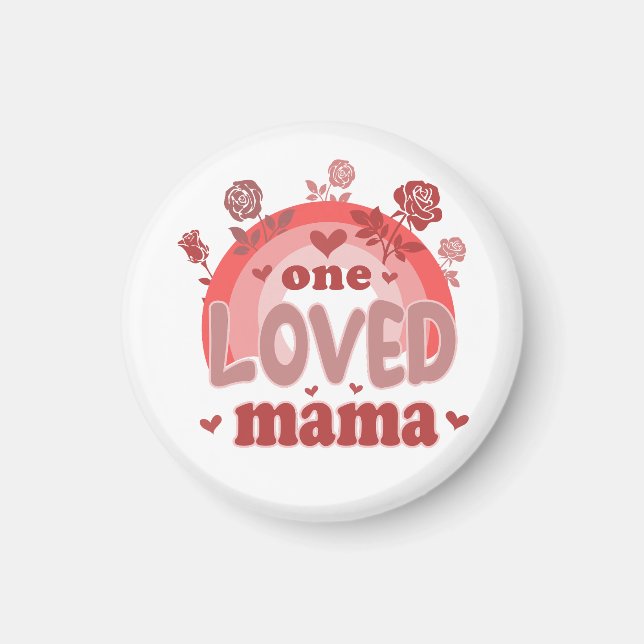 Imán Valentine Gift | Una mamá querida (Frente)