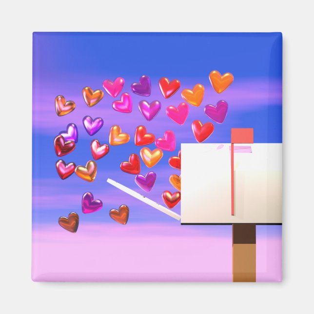 Imán Valentine Heart Mail (Frente)