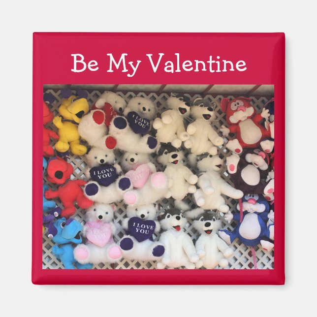Imán Valentine I Love You Plush Bears (Frente)