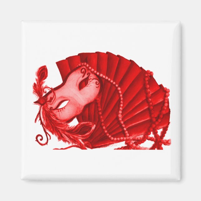 Imán Valentine Masquerade Magnet (Frente)