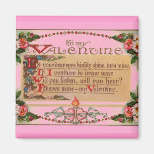 Imán Valentine Poem Magnet