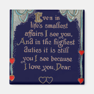 Imán Valentine Poem Magnet