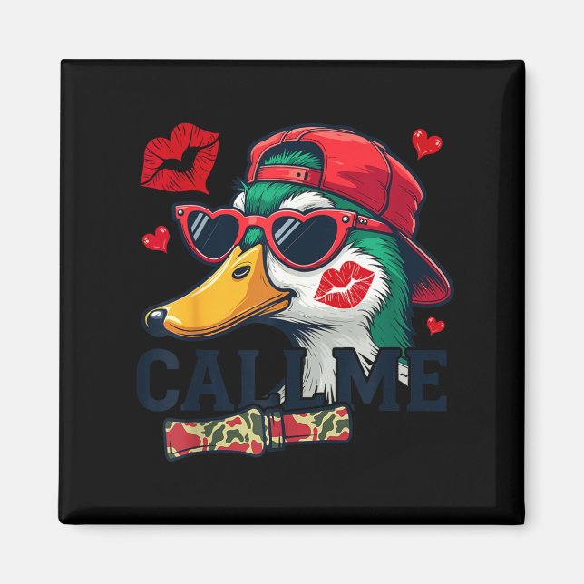 Imán Valentine's Day Duck Hunting Camo Call Me Toddler  (Frente)