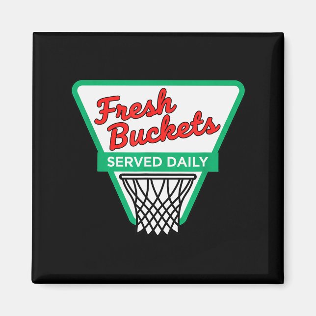 Imán Valentines Day Fresh Buckets Served Daily - Basket (Frente)