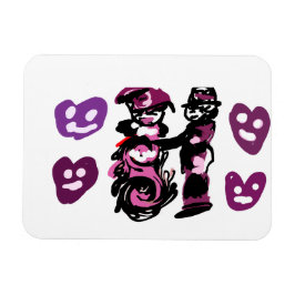 Imán valentine's day purple love 