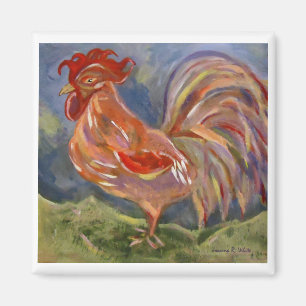 Imán valiente del gallo