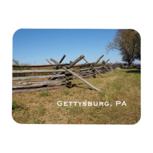 Imán valla de madera en Gettysburg