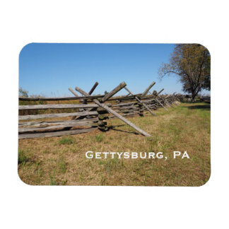 Imán valla de madera en Gettysburg