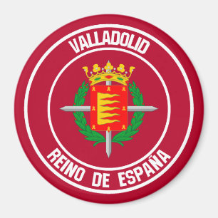 Imán Valladolid Round Emblem