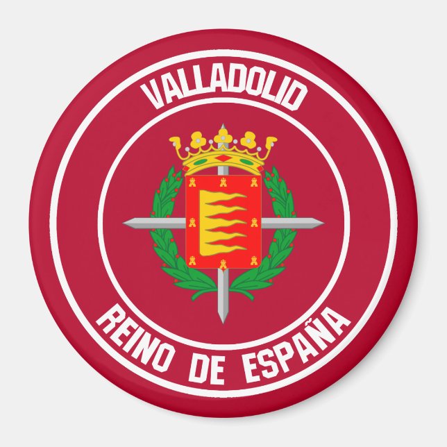 Imán Valladolid Round Emblem (Frente)