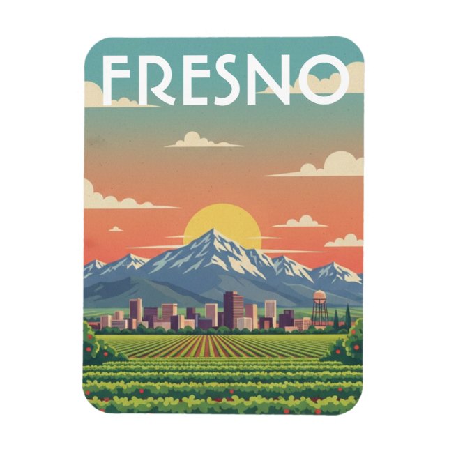 Imán Valle Central de Fresno California (Vertical)
