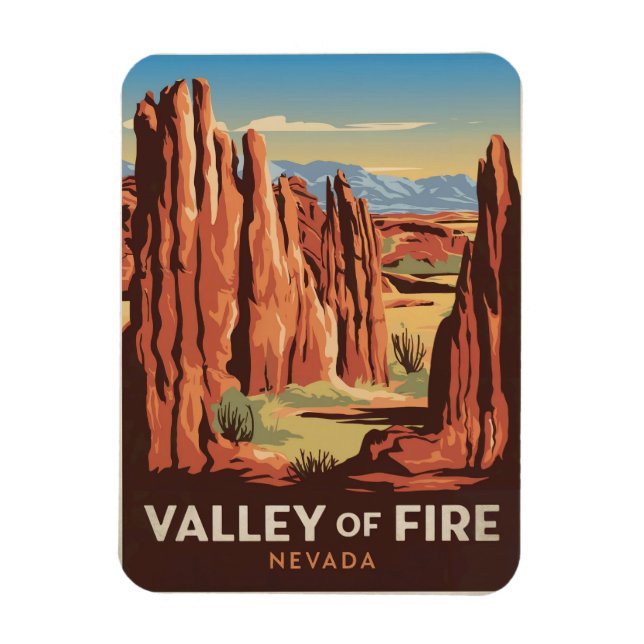 Imán Valle de Fire Nevada (Vertical)