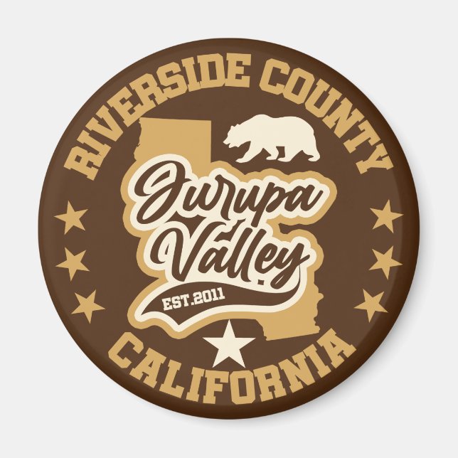 Imán Valle de Jurupa, California (Frente)