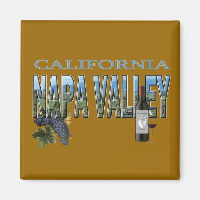 Imán Valle de Napa, CA (Frente)