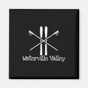 Imán Valle de Waterville Rustic Esquís Polos de Esquí