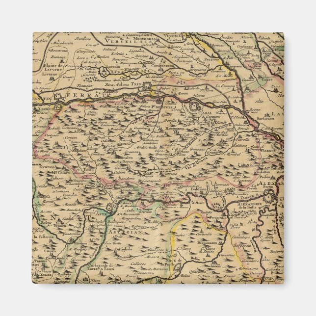 Imán Valle del río Po en Italia (Frente)