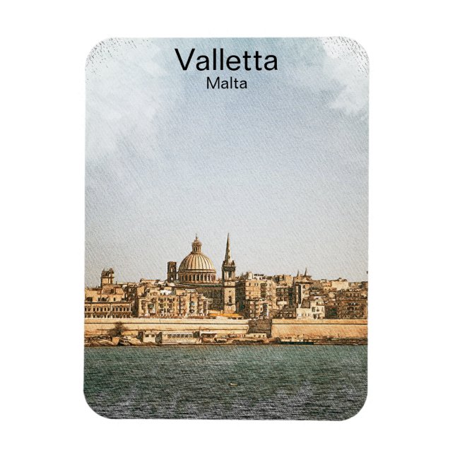 Imán Valletta Malta Mediterráneo (Vertical)