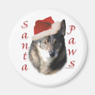 Imán Vallhund Santa Paws de Suecia - Magnet