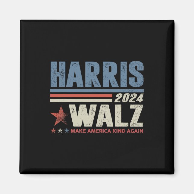 Imán Vals 2024 Elecciones Kamala Harris Tim Waltz 2024  (Frente)