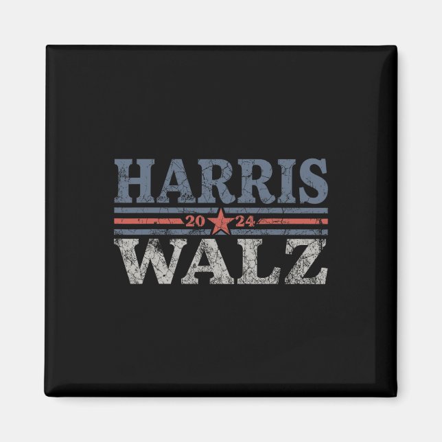 Imán Vals 2024 Elecciones Kamala Harris Tim Waltz 2024  (Frente)
