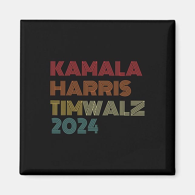 Imán Vals 2024 Elecciones Kamala Harris Tim Waltz 2024  (Frente)