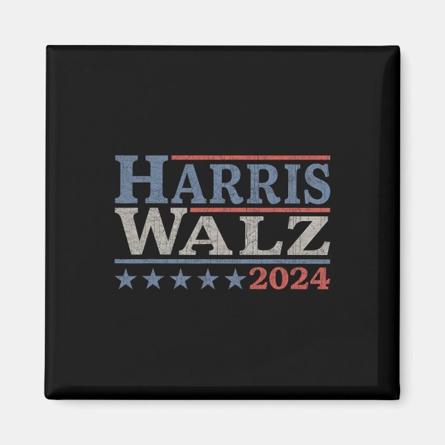 Imán Vals 2024 Elecciones Kamala Harris Tim Waltz 2024  (Frente)