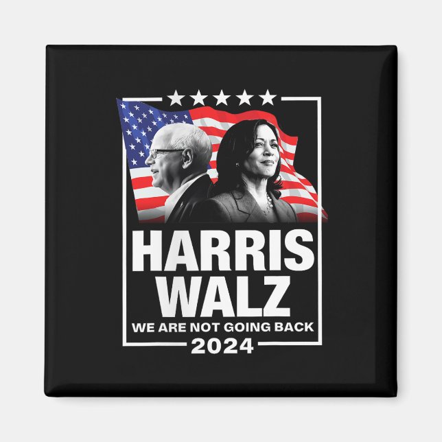 Imán Vals No Volveremos Kamala Harris 2024 1 (Frente)