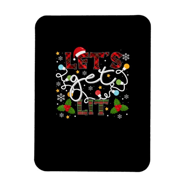 Imán Vamos a beber luz de Santa Navidades (Vertical)