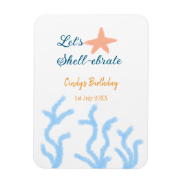 Imán Vamos a celebrar bajo el mar azul cumpleaños