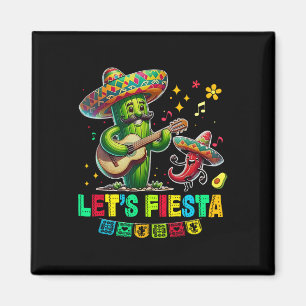 Imán Vamos a Fiesta México Fiesta Taco Guitarra Cactus