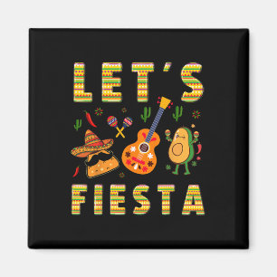 Imán Vamos a Fiesta Nacho Guitarra Aguacate Divertido C