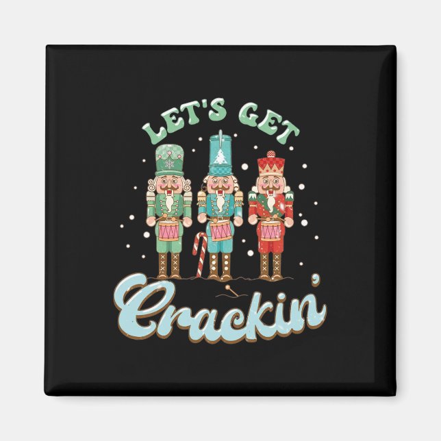 Imán Vamos a reprimir a tres Navidades de Nutcrackers (Frente)