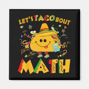 Imán Vamos a Tacos Sobre Divertida Matemática Cinco De