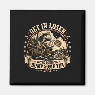 Imán Vamos a tirar un té boston 4 de julio