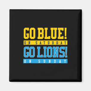 Imán ¡Vamos Blue! El Sábado ¡Vamos Leones! Fútbol domin
