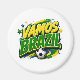 Imán VAMOS BRASIL 2026 Fan Brasileño